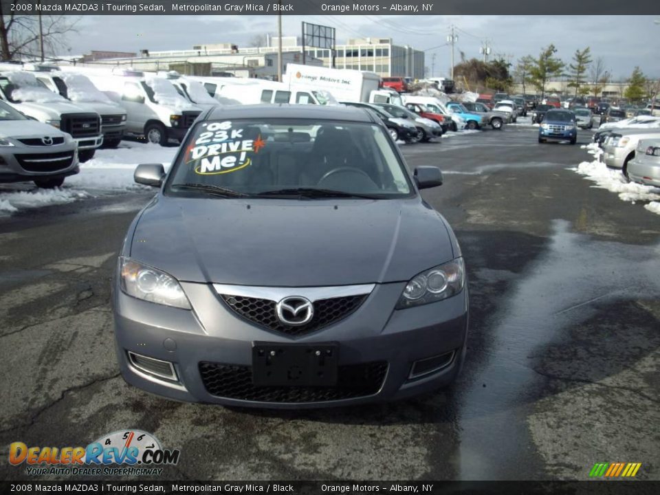 2008 Mazda MAZDA3 i Touring Sedan Metropolitan Gray Mica / Black Photo #2