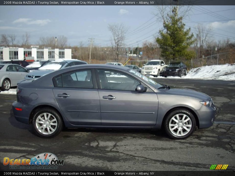 2008 Mazda MAZDA3 i Touring Sedan Metropolitan Gray Mica / Black Photo #3