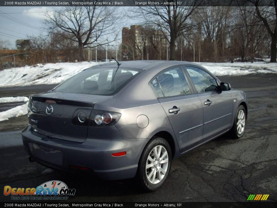 2008 Mazda MAZDA3 i Touring Sedan Metropolitan Gray Mica / Black Photo #4