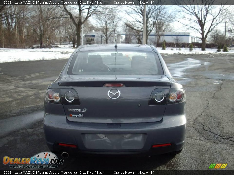 2008 Mazda MAZDA3 i Touring Sedan Metropolitan Gray Mica / Black Photo #5