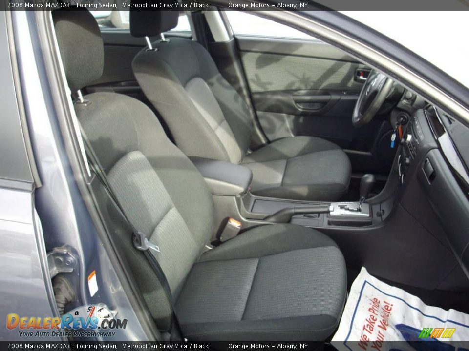 2008 Mazda MAZDA3 i Touring Sedan Metropolitan Gray Mica / Black Photo #8
