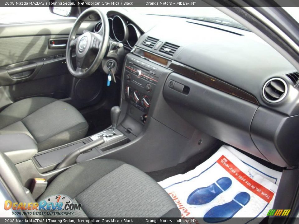 2008 Mazda MAZDA3 i Touring Sedan Metropolitan Gray Mica / Black Photo #9