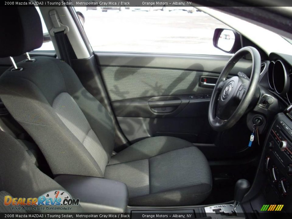 2008 Mazda MAZDA3 i Touring Sedan Metropolitan Gray Mica / Black Photo #10