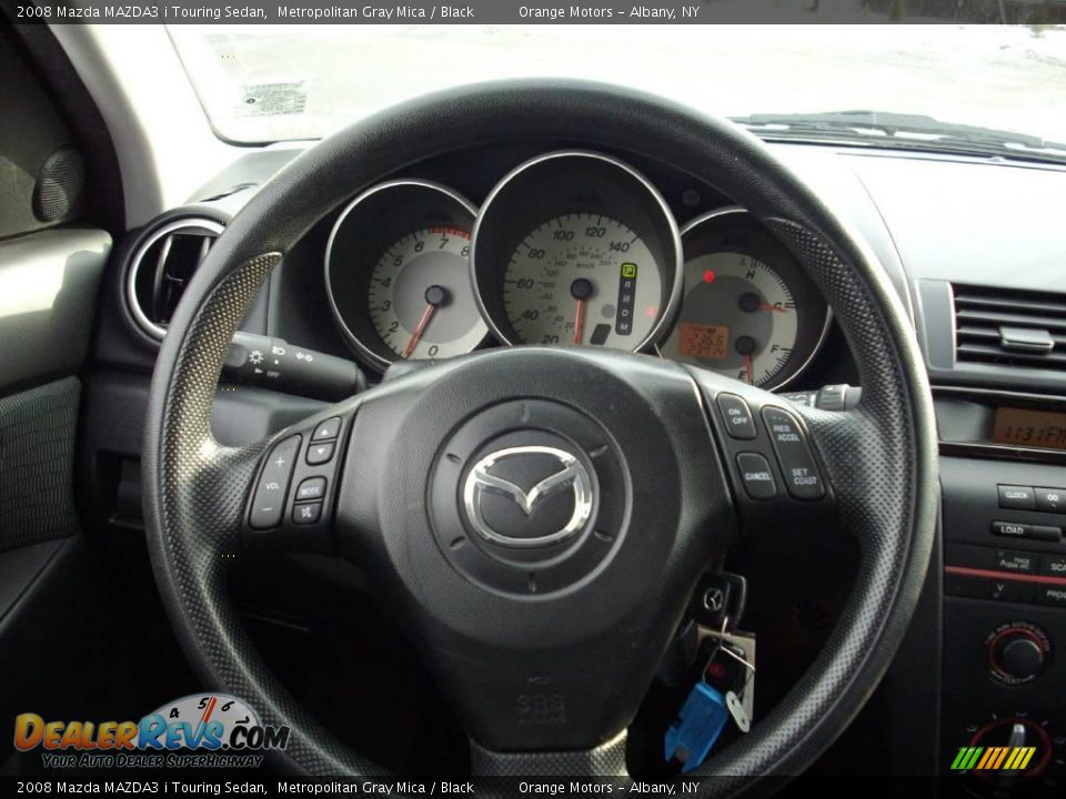 2008 Mazda MAZDA3 i Touring Sedan Metropolitan Gray Mica / Black Photo #12