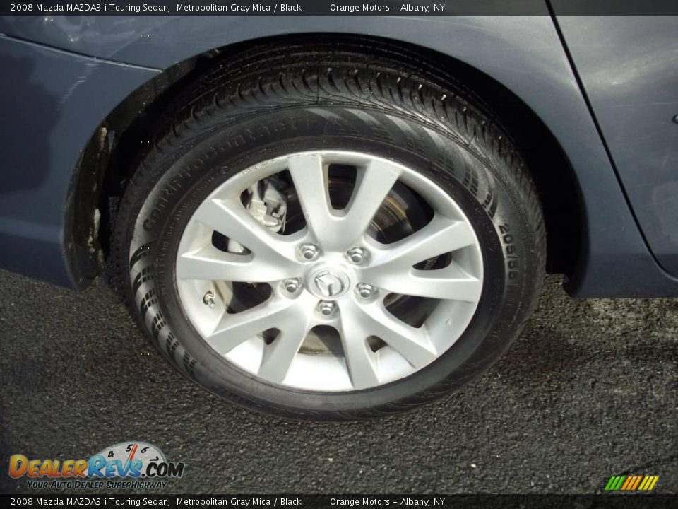 2008 Mazda MAZDA3 i Touring Sedan Metropolitan Gray Mica / Black Photo #15