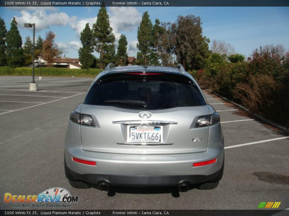 2006 Infiniti FX 35 Liquid Platinum Metallic / Graphite Photo #3