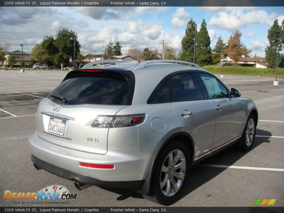 2006 Infiniti FX 35 Liquid Platinum Metallic / Graphite Photo #4