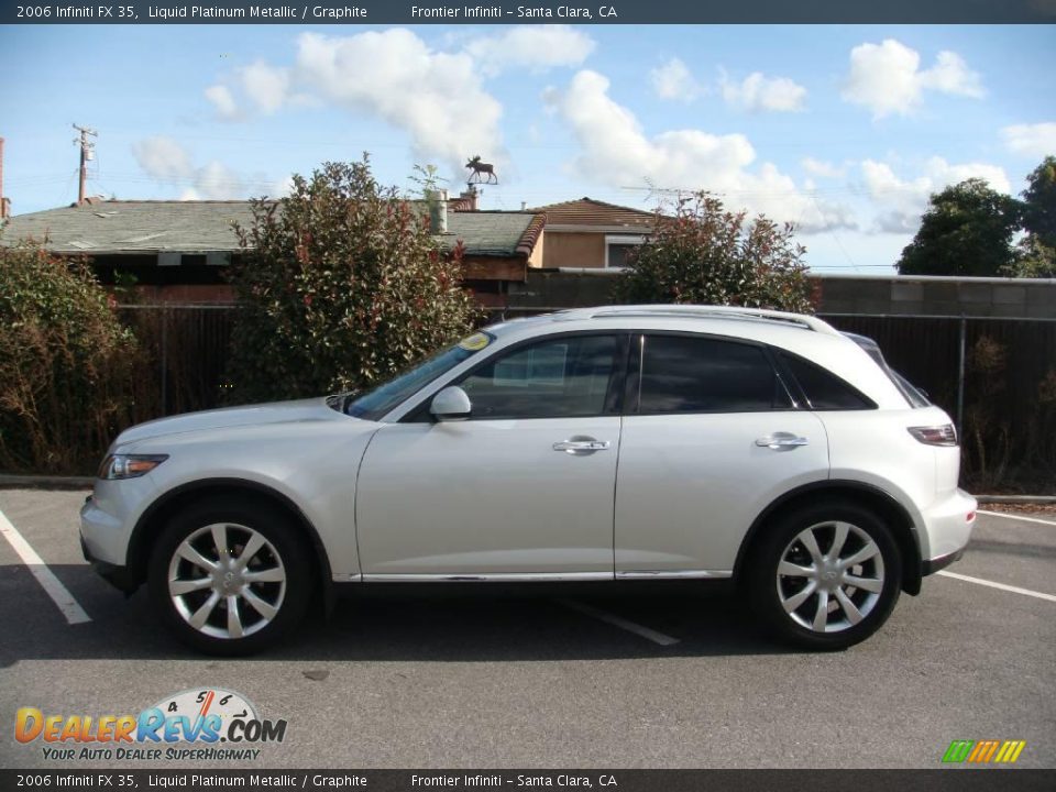 2006 Infiniti FX 35 Liquid Platinum Metallic / Graphite Photo #6