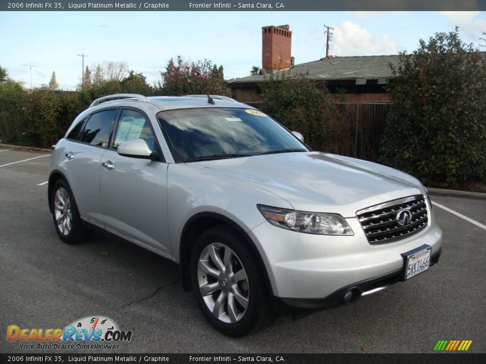 2006 Infiniti FX 35 Liquid Platinum Metallic / Graphite Photo #8