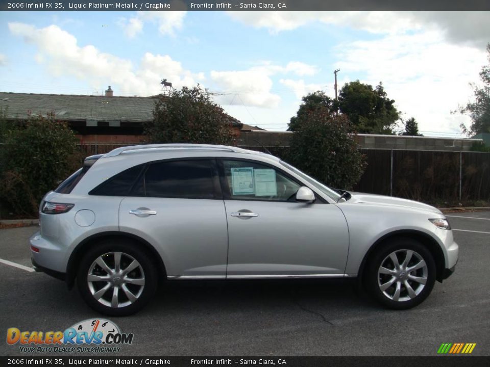 2006 Infiniti FX 35 Liquid Platinum Metallic / Graphite Photo #9