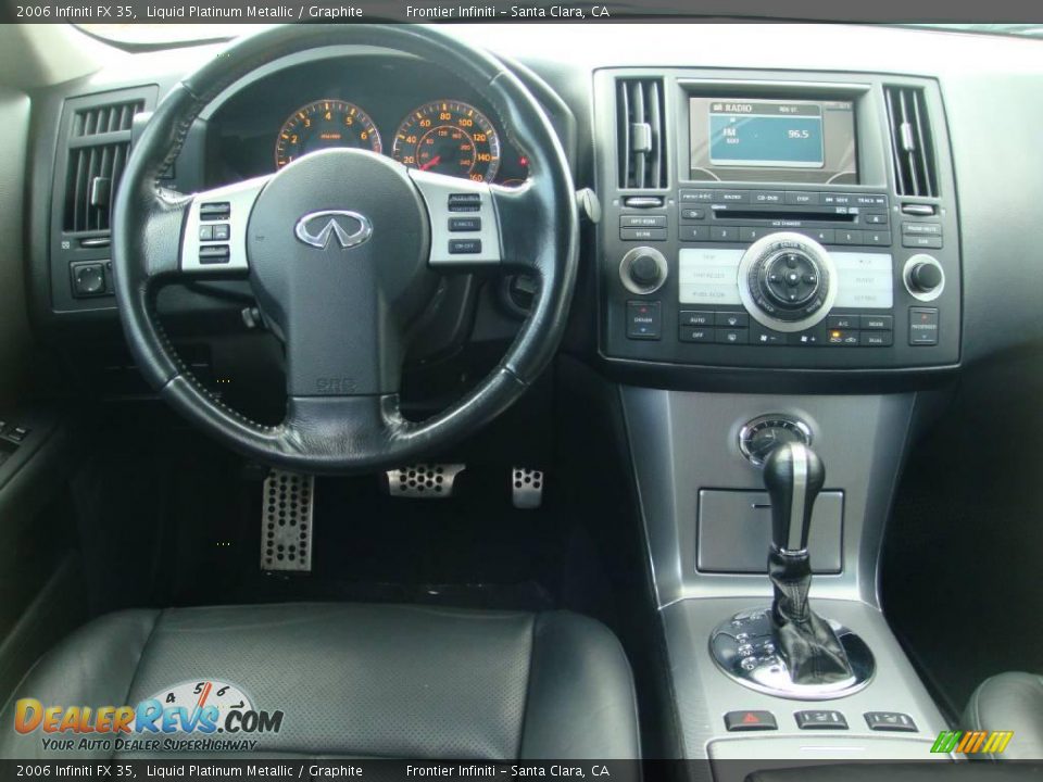 2006 Infiniti FX 35 Liquid Platinum Metallic / Graphite Photo #14