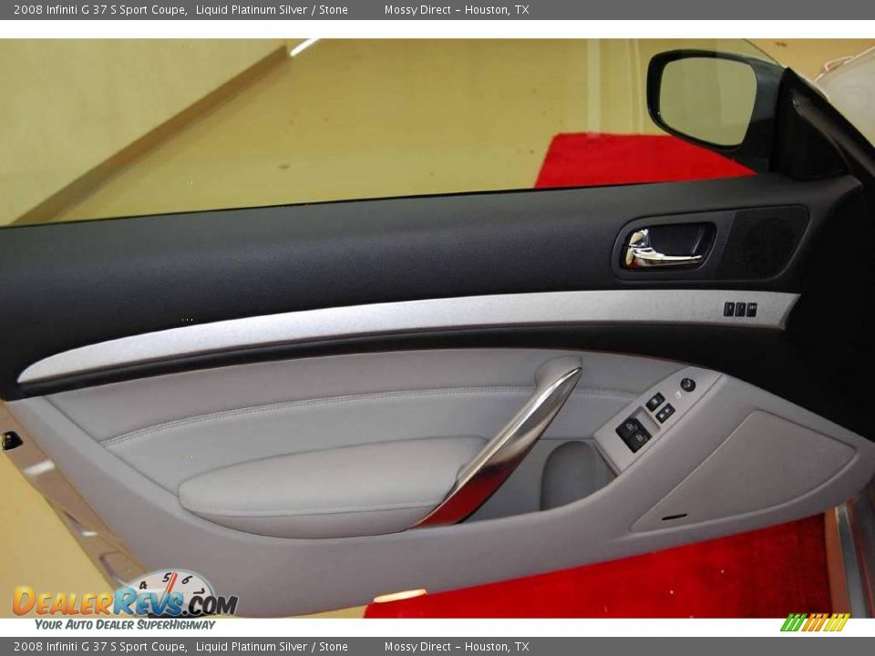 2008 Infiniti G 37 S Sport Coupe Liquid Platinum Silver / Stone Photo #15