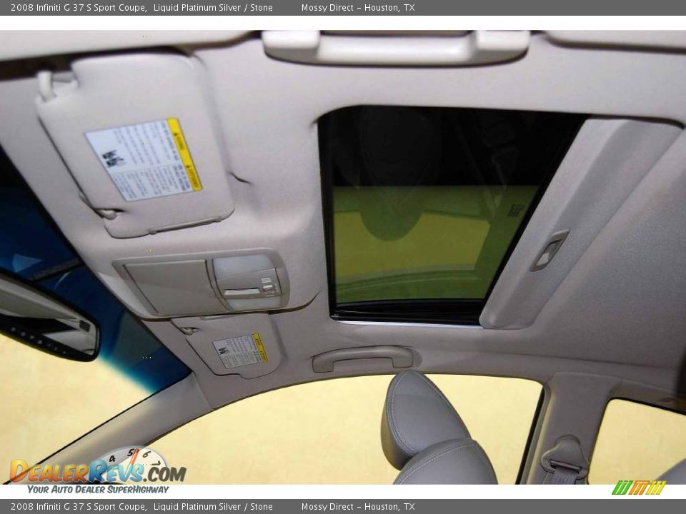 2008 Infiniti G 37 S Sport Coupe Liquid Platinum Silver / Stone Photo #18
