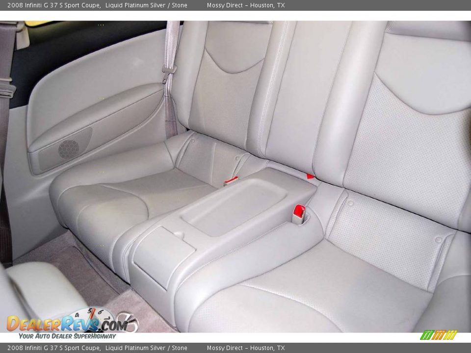 2008 Infiniti G 37 S Sport Coupe Liquid Platinum Silver / Stone Photo #20