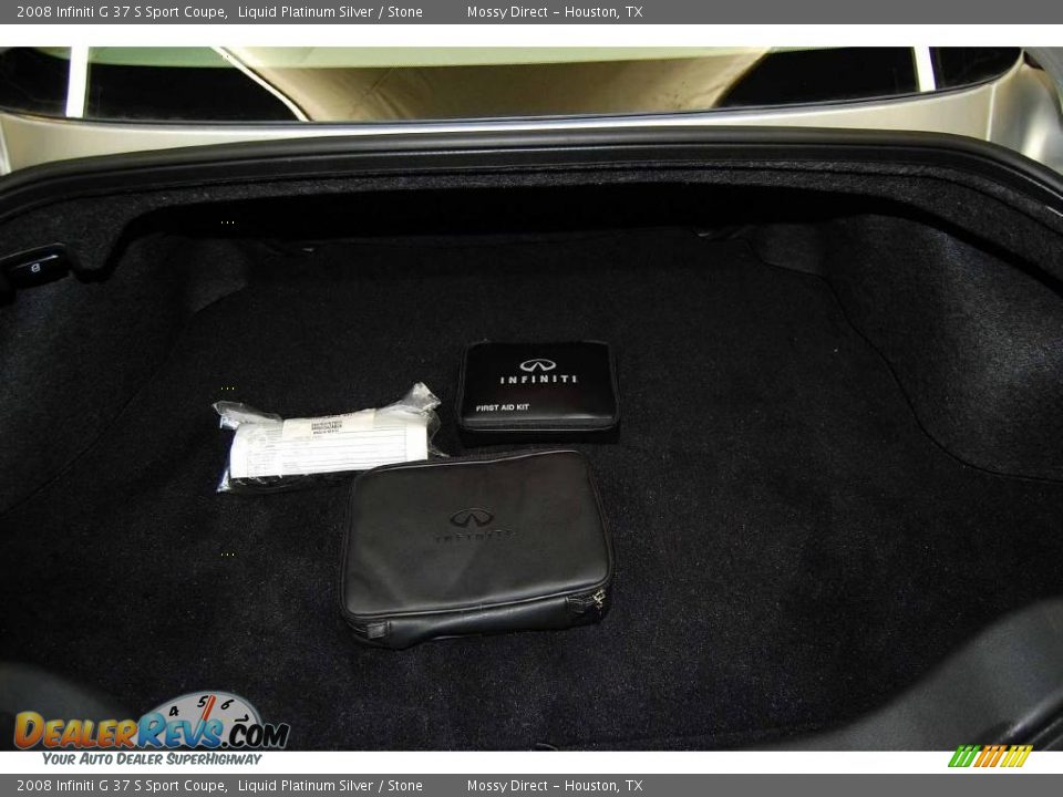2008 Infiniti G 37 S Sport Coupe Liquid Platinum Silver / Stone Photo #21