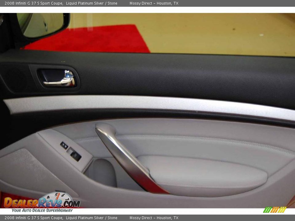 2008 Infiniti G 37 S Sport Coupe Liquid Platinum Silver / Stone Photo #23