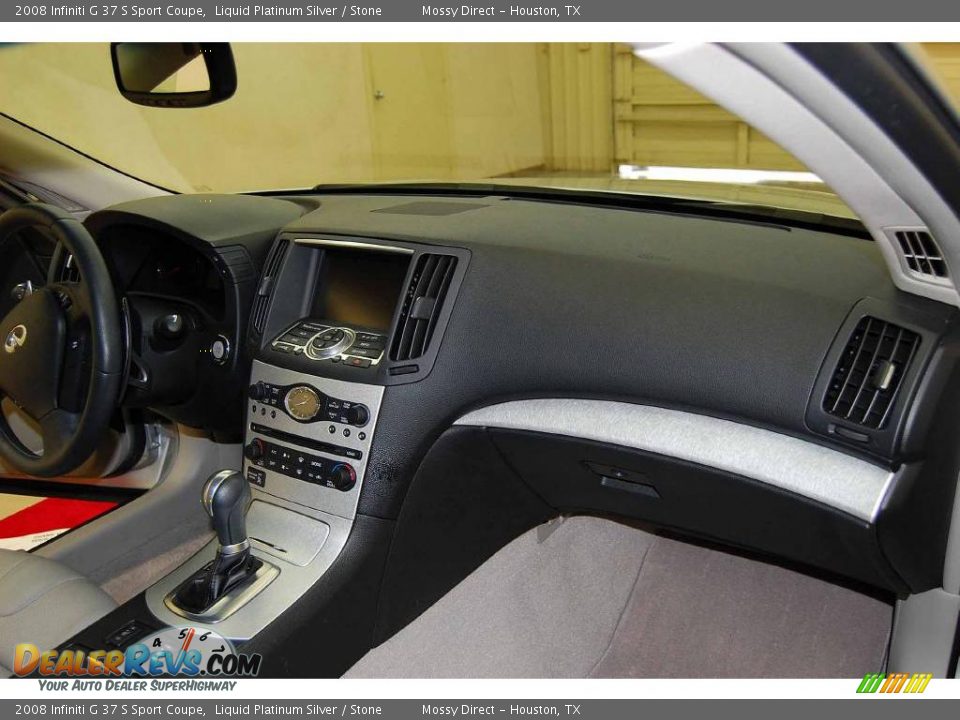 2008 Infiniti G 37 S Sport Coupe Liquid Platinum Silver / Stone Photo #25