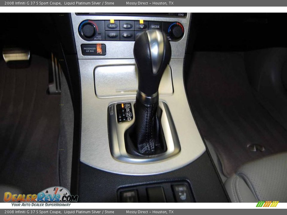 2008 Infiniti G 37 S Sport Coupe Liquid Platinum Silver / Stone Photo #26