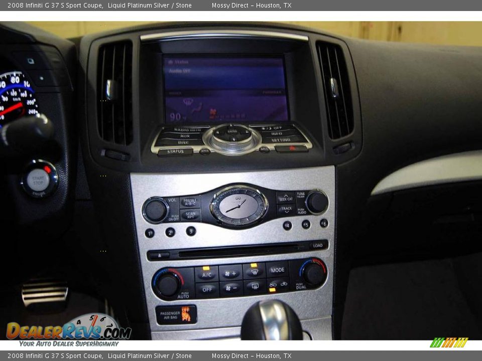 2008 Infiniti G 37 S Sport Coupe Liquid Platinum Silver / Stone Photo #27