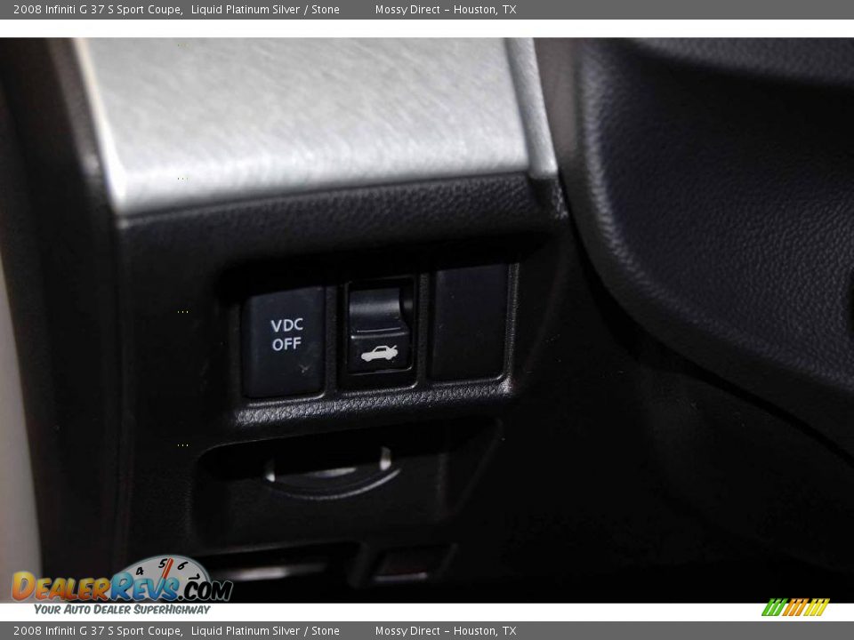 2008 Infiniti G 37 S Sport Coupe Liquid Platinum Silver / Stone Photo #30