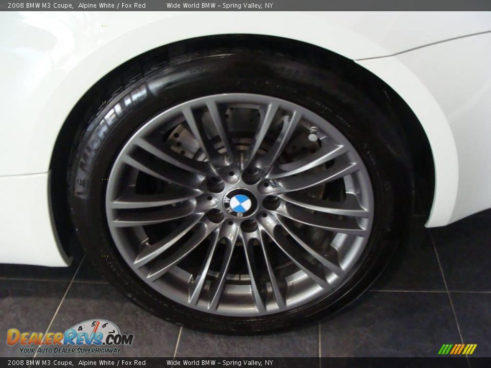 2008 BMW M3 Coupe Alpine White / Fox Red Photo #6