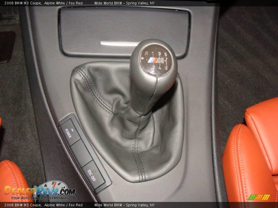2008 BMW M3 Coupe Alpine White / Fox Red Photo #13