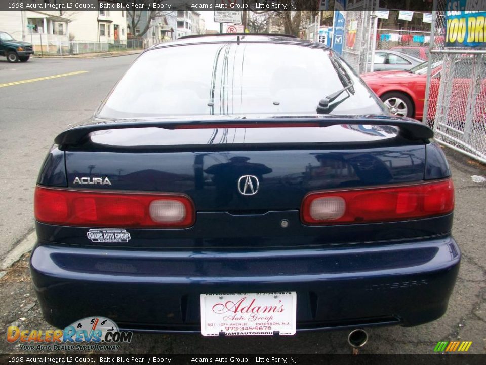 1998 Acura Integra LS Coupe Baltic Blue Pearl / Ebony Photo #6