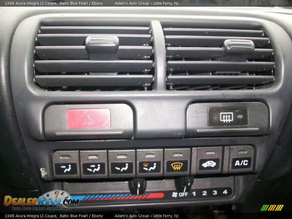 1998 Acura Integra LS Coupe Baltic Blue Pearl / Ebony Photo #11