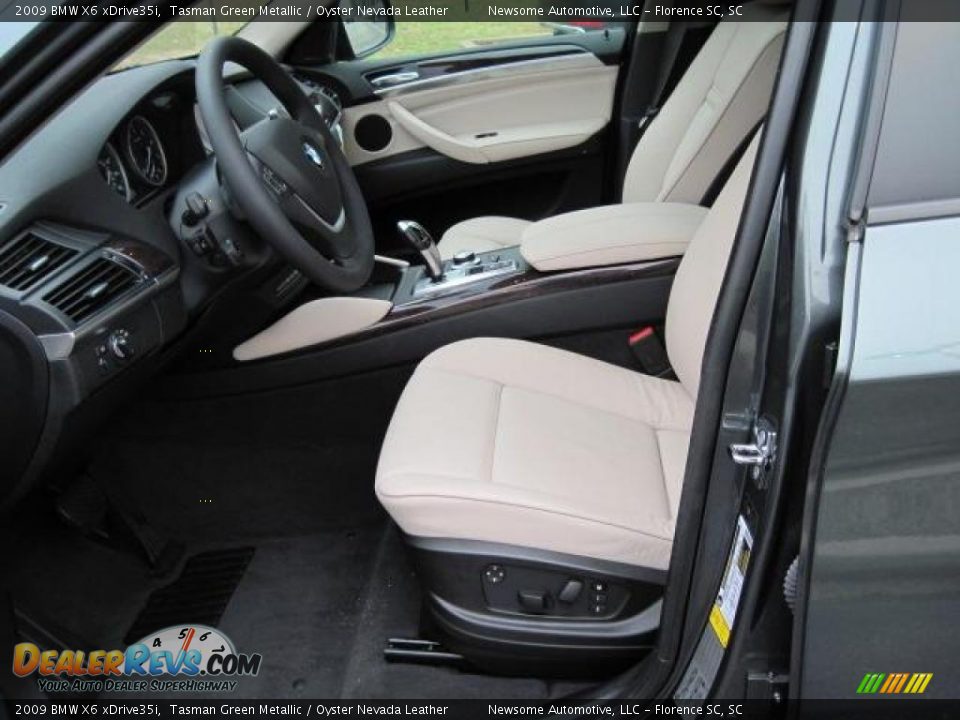 2009 BMW X6 xDrive35i Tasman Green Metallic / Oyster Nevada Leather Photo #3