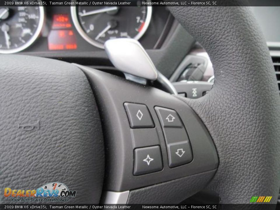2009 BMW X6 xDrive35i Tasman Green Metallic / Oyster Nevada Leather Photo #7