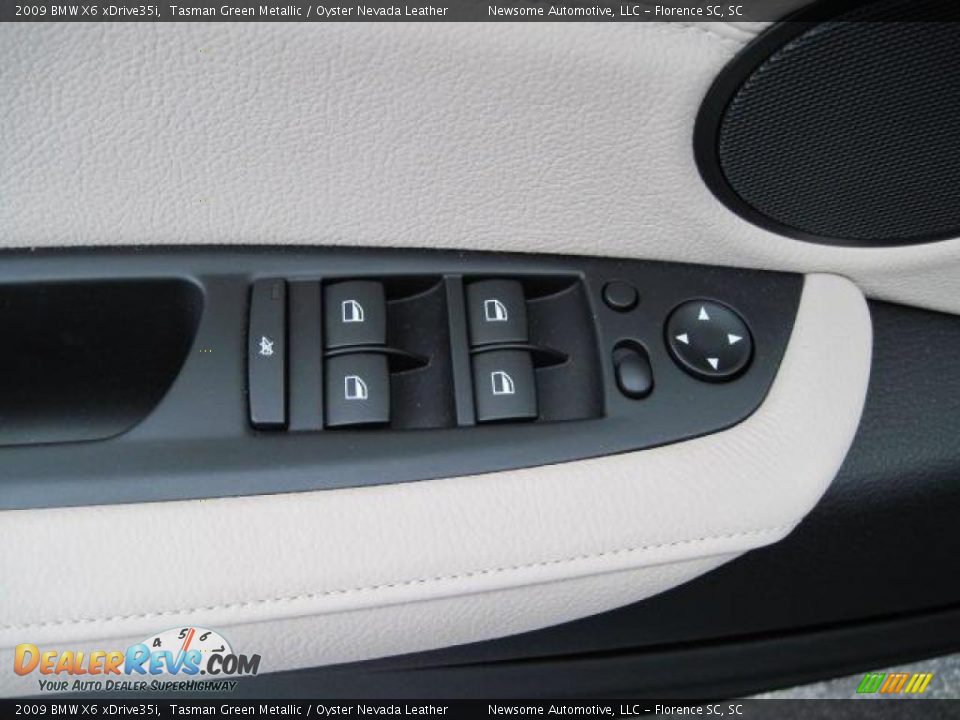 2009 BMW X6 xDrive35i Tasman Green Metallic / Oyster Nevada Leather Photo #9