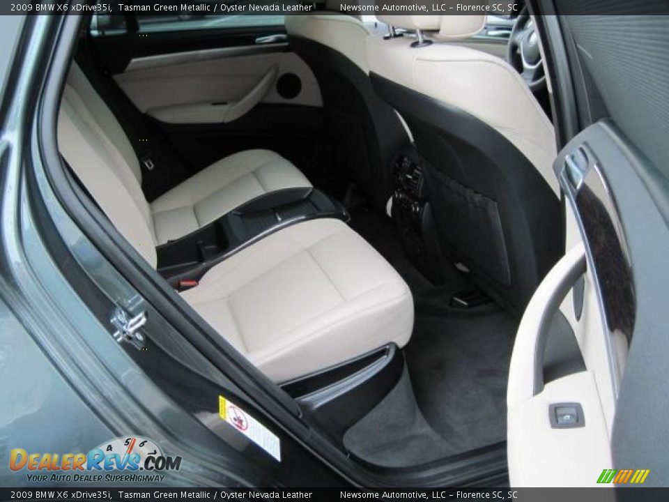 2009 BMW X6 xDrive35i Tasman Green Metallic / Oyster Nevada Leather Photo #11