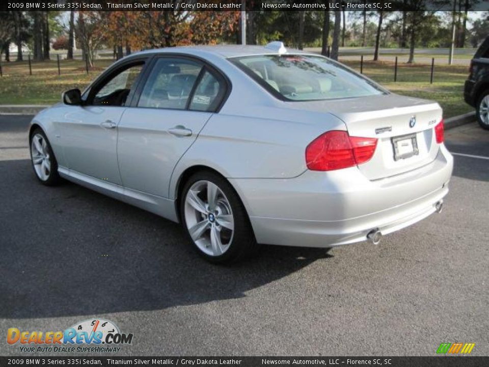 2009 BMW 3 Series 335i Sedan Titanium Silver Metallic / Grey Dakota Leather Photo #2