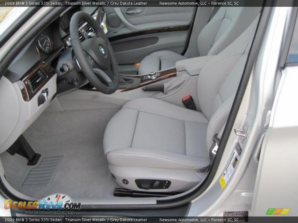 2009 BMW 3 Series 335i Sedan Titanium Silver Metallic / Grey Dakota Leather Photo #3