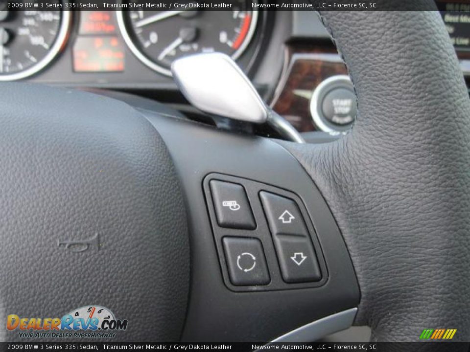 2009 BMW 3 Series 335i Sedan Titanium Silver Metallic / Grey Dakota Leather Photo #8