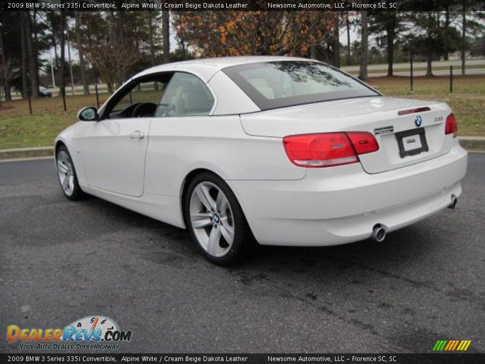 2009 BMW 3 Series 335i Convertible Alpine White / Cream Beige Dakota Leather Photo #2