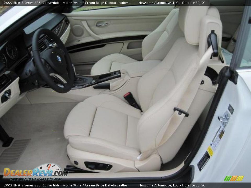 2009 BMW 3 Series 335i Convertible Alpine White / Cream Beige Dakota Leather Photo #3