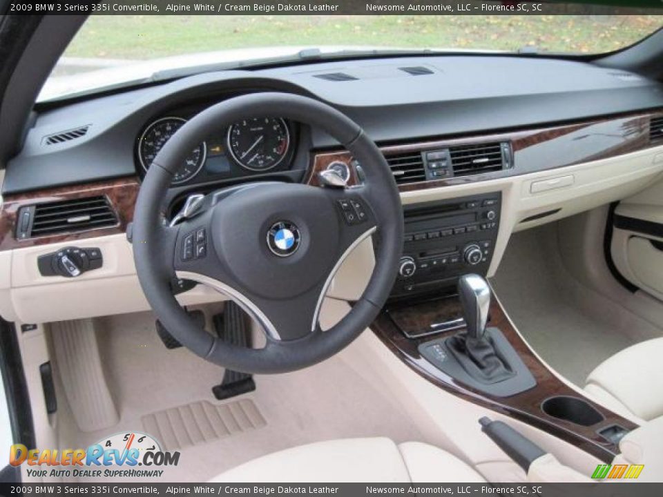 2009 BMW 3 Series 335i Convertible Alpine White / Cream Beige Dakota Leather Photo #4