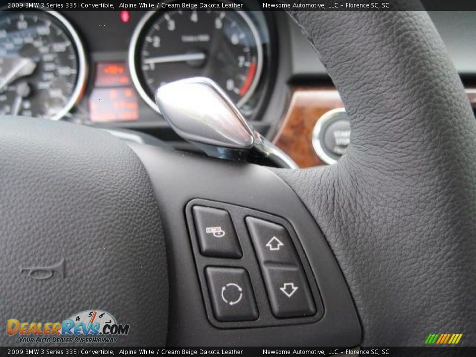 2009 BMW 3 Series 335i Convertible Alpine White / Cream Beige Dakota Leather Photo #6