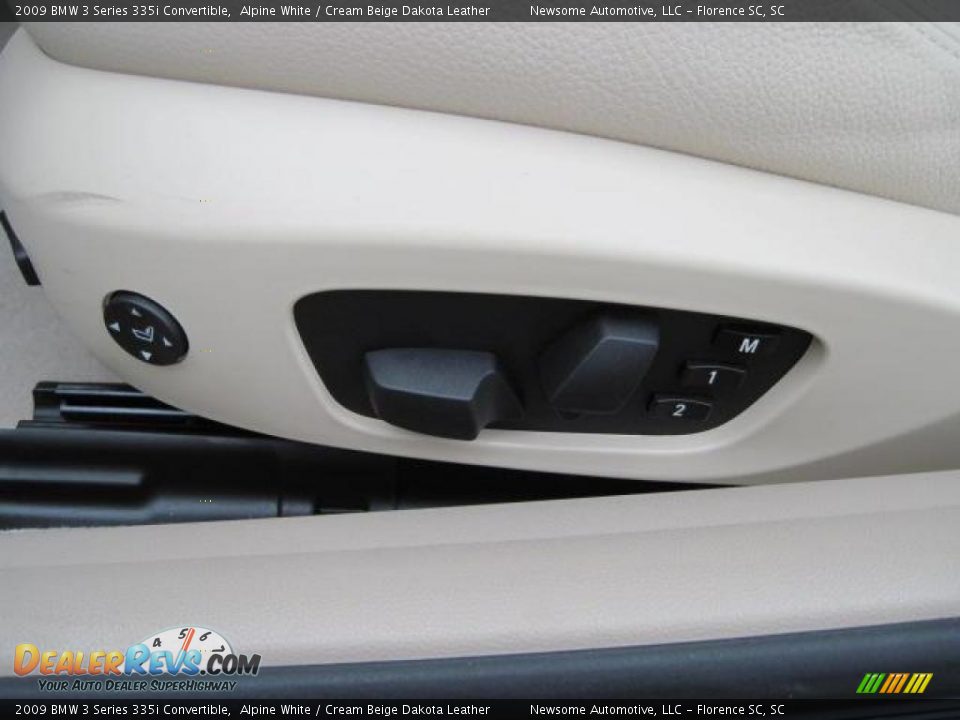 2009 BMW 3 Series 335i Convertible Alpine White / Cream Beige Dakota Leather Photo #9