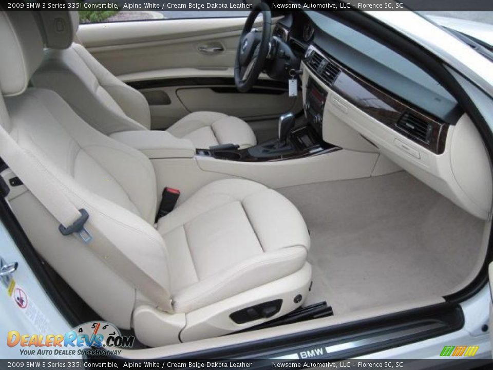 2009 BMW 3 Series 335i Convertible Alpine White / Cream Beige Dakota Leather Photo #10