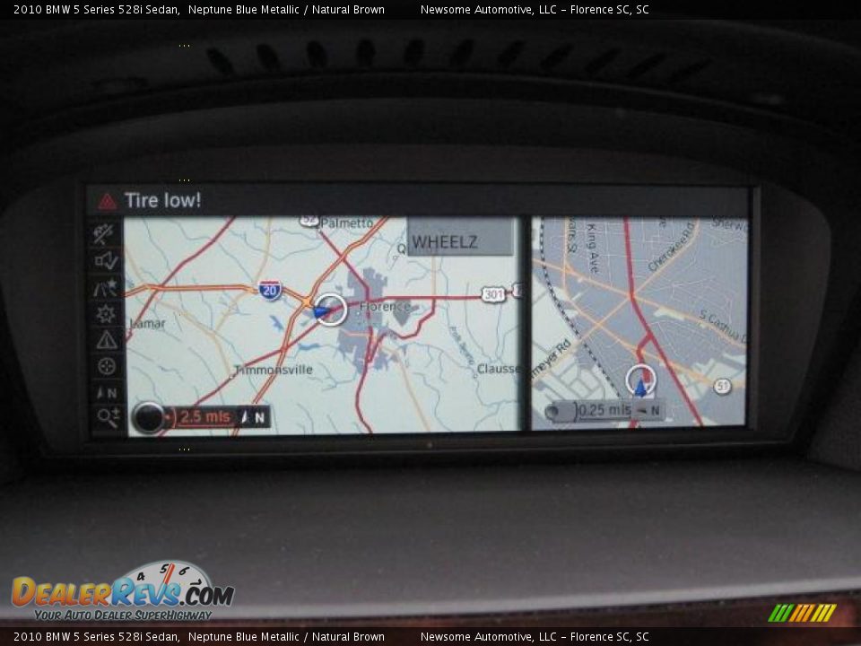 2010 BMW 5 Series 528i Sedan Neptune Blue Metallic / Natural Brown Photo #7