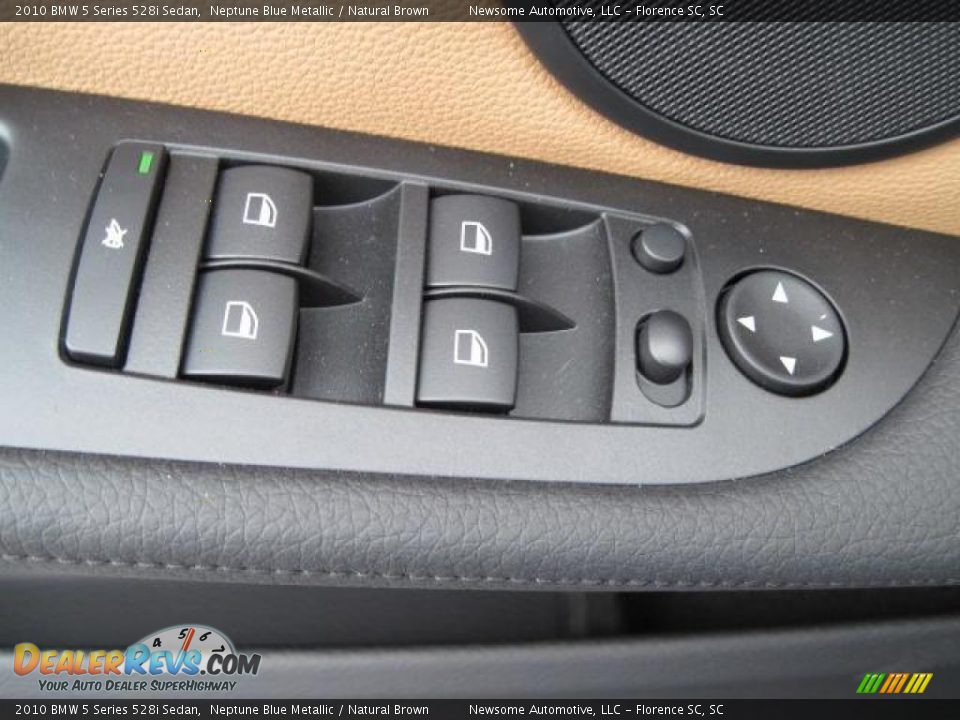 2010 BMW 5 Series 528i Sedan Neptune Blue Metallic / Natural Brown Photo #10