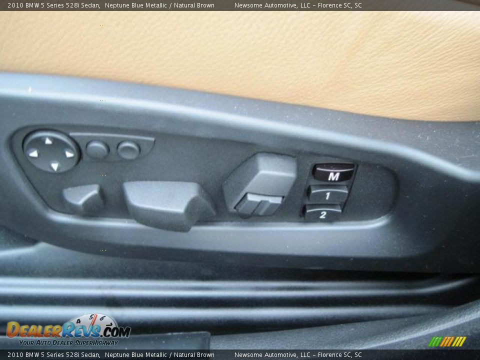 2010 BMW 5 Series 528i Sedan Neptune Blue Metallic / Natural Brown Photo #11
