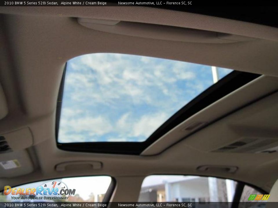 2010 BMW 5 Series 528i Sedan Alpine White / Cream Beige Photo #5