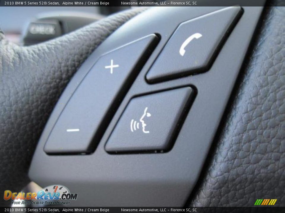 2010 BMW 5 Series 528i Sedan Alpine White / Cream Beige Photo #9