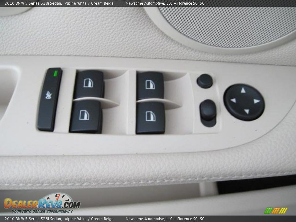 2010 BMW 5 Series 528i Sedan Alpine White / Cream Beige Photo #10