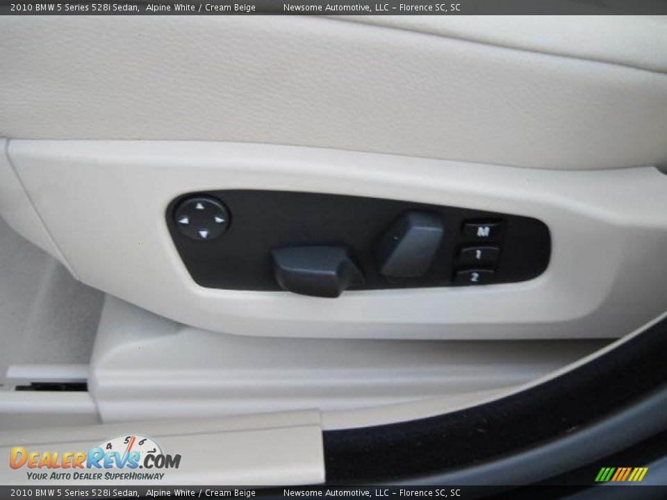 2010 BMW 5 Series 528i Sedan Alpine White / Cream Beige Photo #11