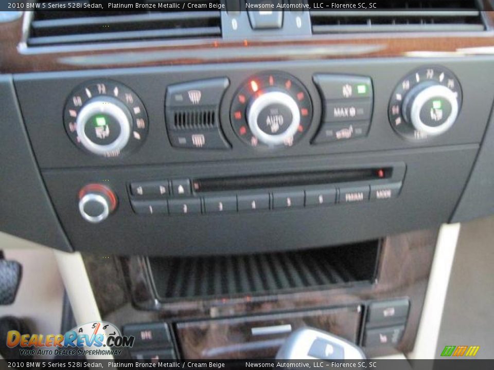 2010 BMW 5 Series 528i Sedan Platinum Bronze Metallic / Cream Beige Photo #6