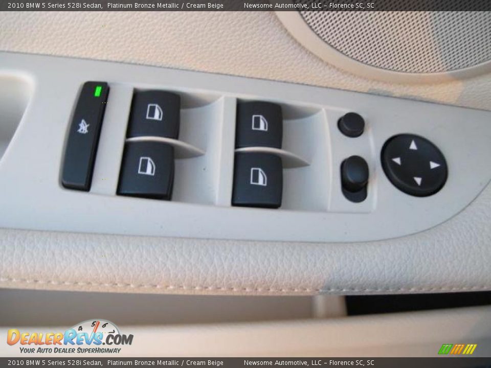 2010 BMW 5 Series 528i Sedan Platinum Bronze Metallic / Cream Beige Photo #10